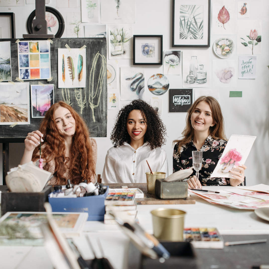 2024 Reinvention - Women doing crafts together