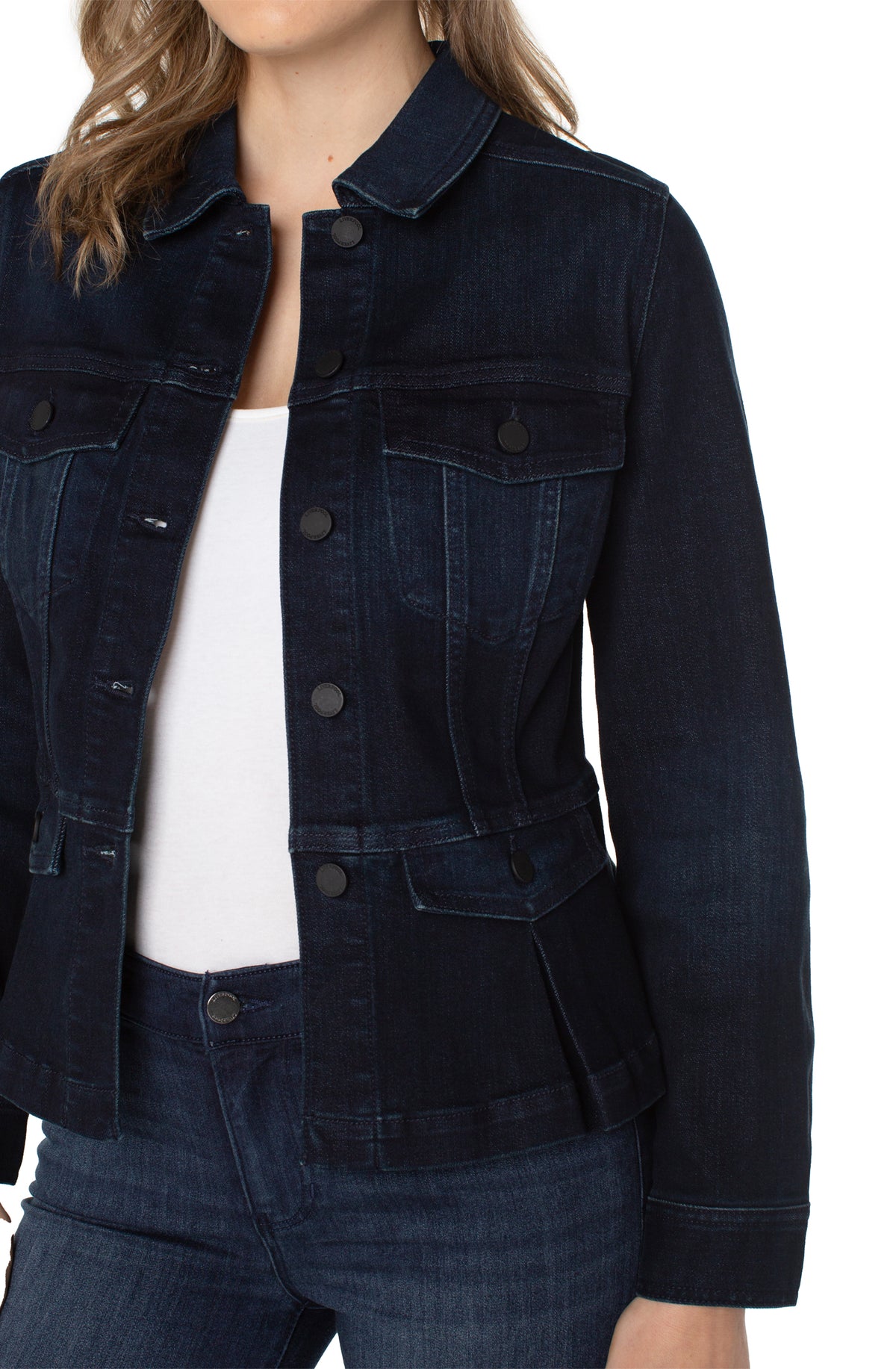 Peplum Jacket | Tru Blue