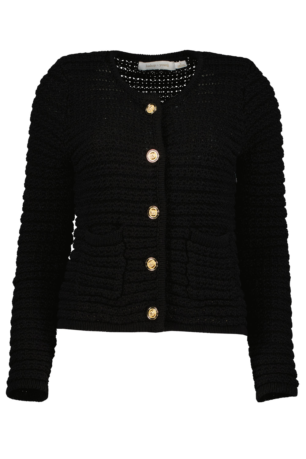 Black cardigan button down sweater by Bishop and Young - Tru Blue Boutique