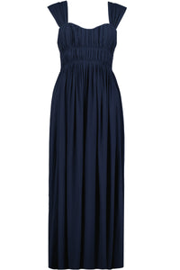Grecian corset dress in marine blue - Tru Blue Boutique