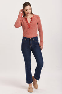 Jeanne cropped flare jeans in star demand wash - Tru Blue Boutique