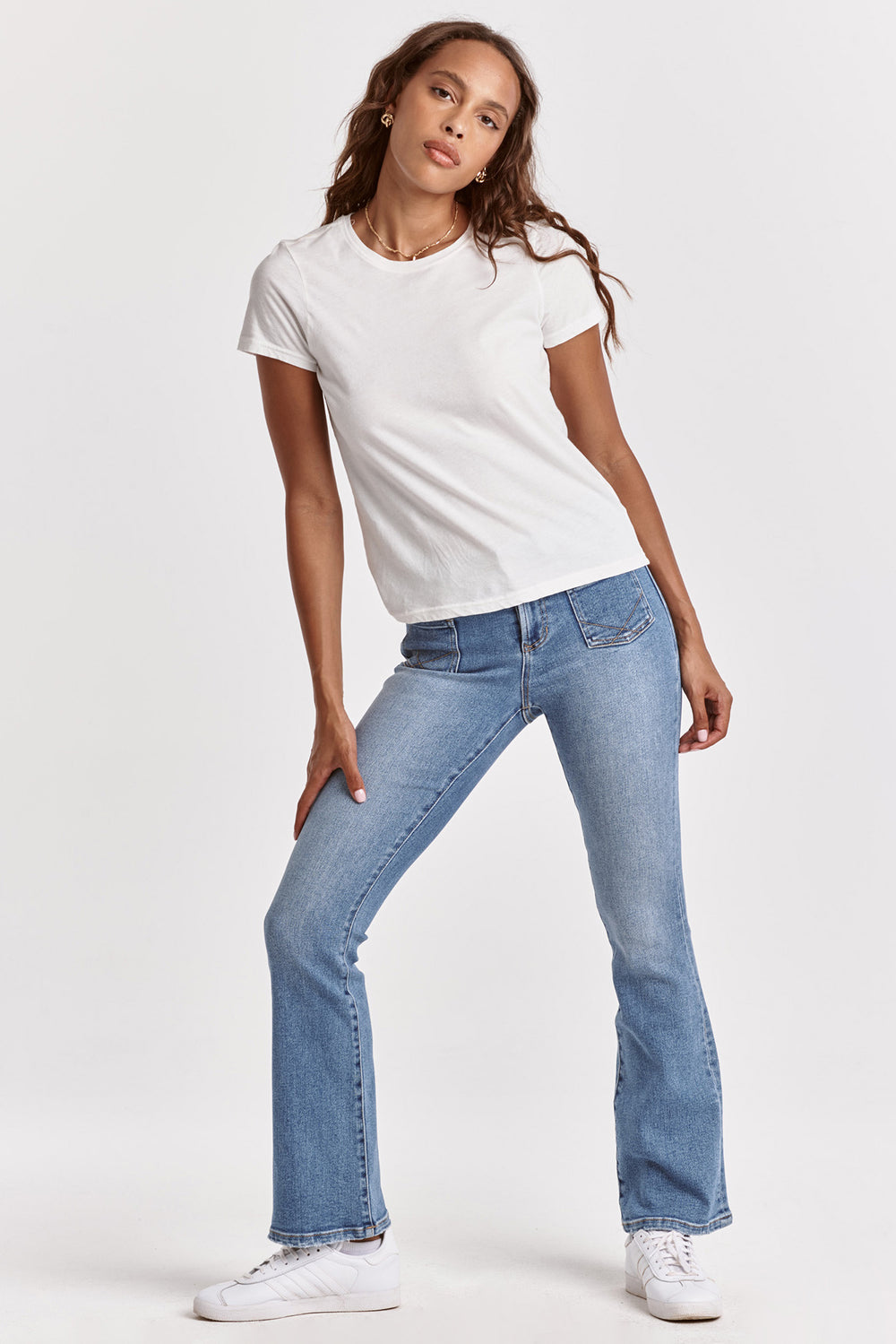 Crewneck white tshirt - Tru Blue Boutique