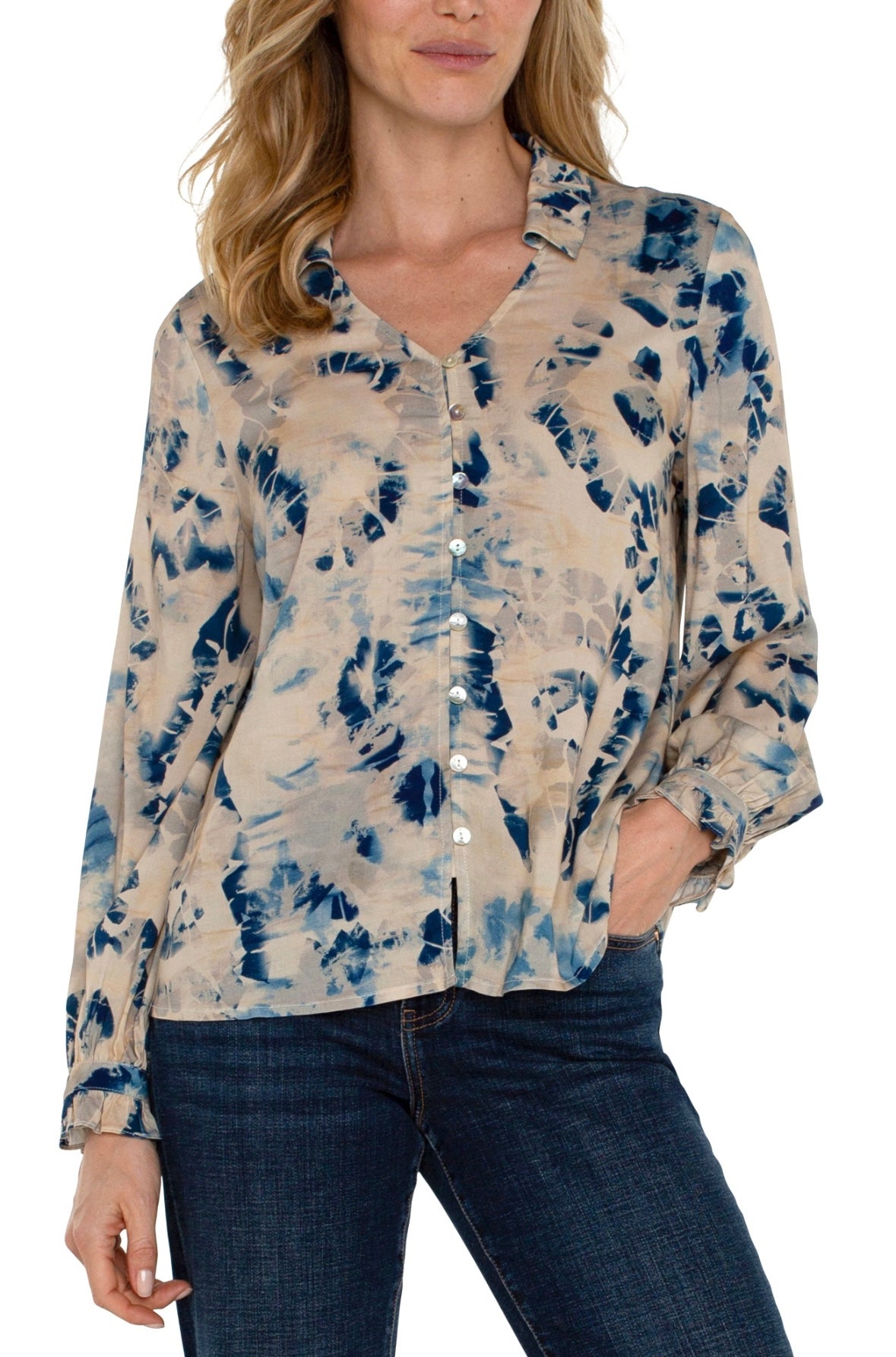 Lapis Pattern Blouse