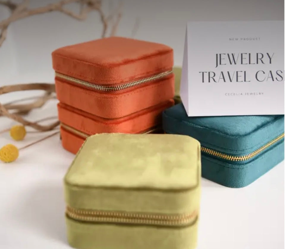 Velvet Jewelry Travel Case