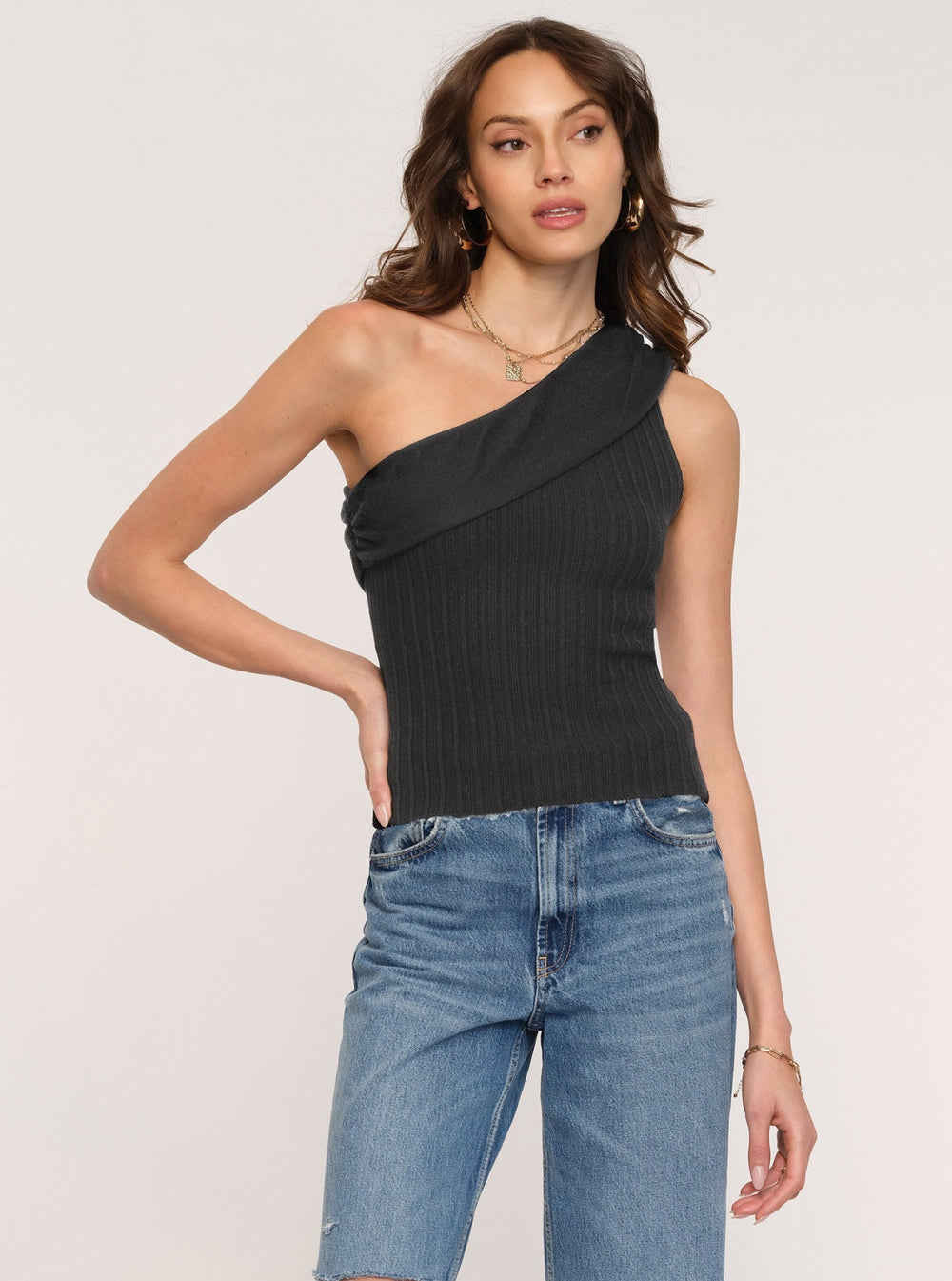 Ginger tank by Heartloom in black or bisque at Tru Bue Boutique