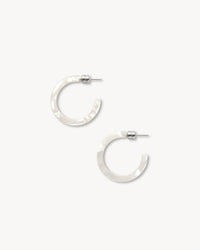 Mini hoop earrings made of Italian acetate - Tru Blue Boutique