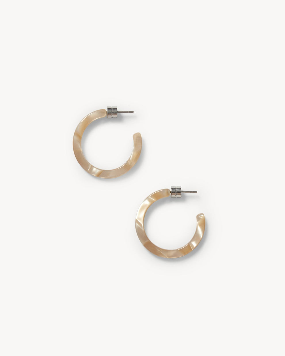 Mini hoop earrings made of Italian acetate - Tru Blue Boutique