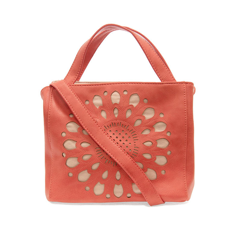 Daisy floral laser cut handbag in bright colors - Tru Blue Boutique