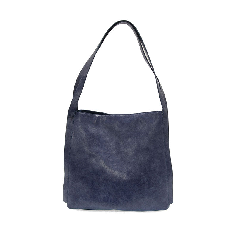 Vegan leathe tote bag with pockets and zipper closure - Tru Blue Boutique