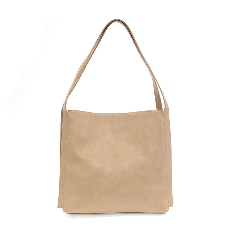 Vegan leathe tote bag with pockets and zipper closure - Tru Blue Boutique