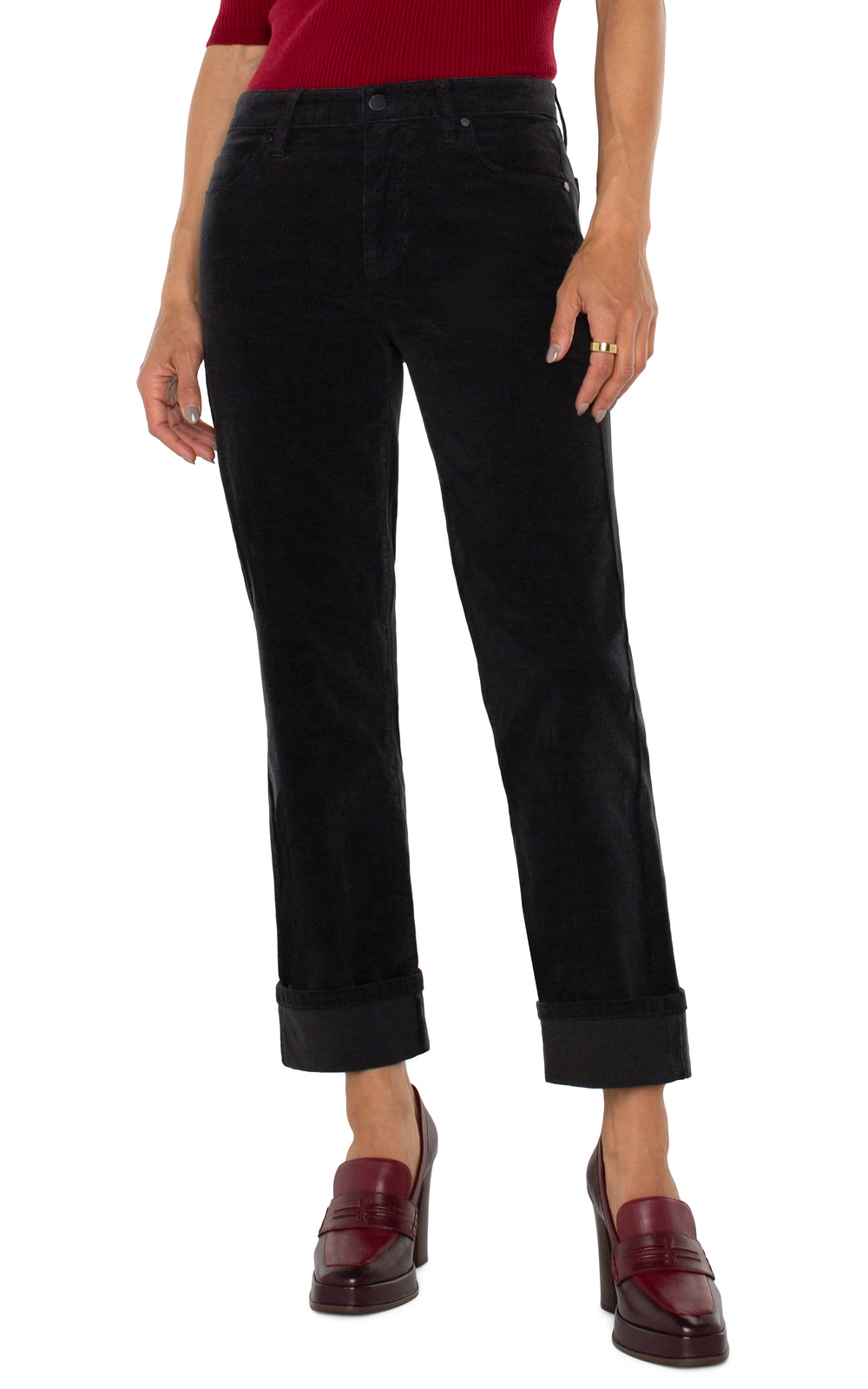 Marley Girlfriend Corduroy in Onyx black - Tru Blue Boutique