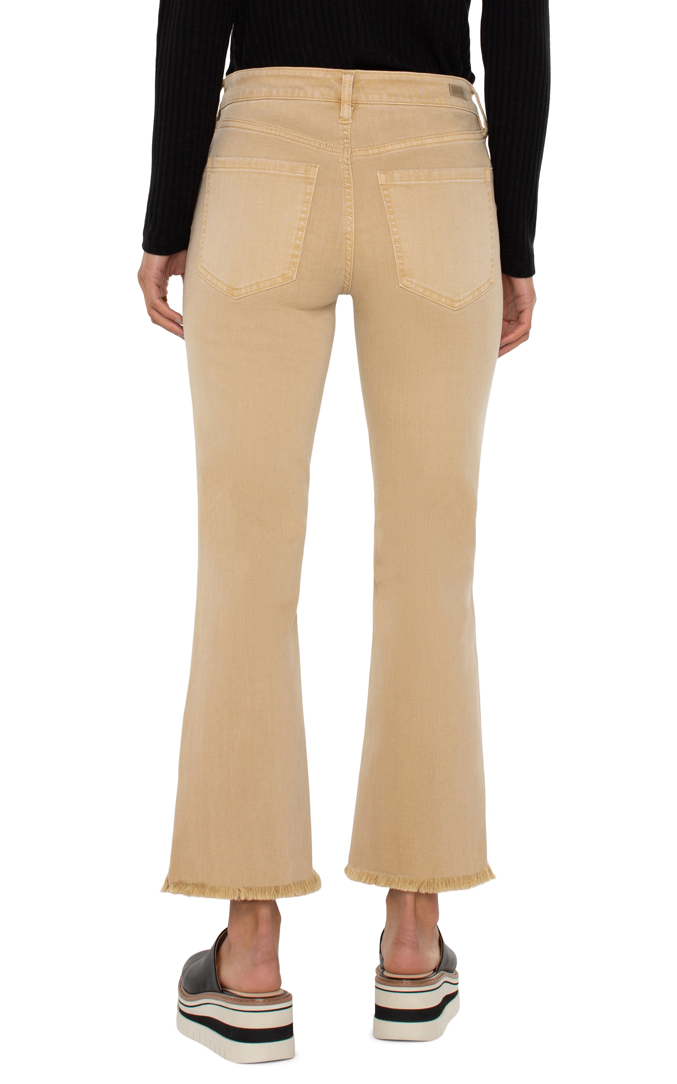 Tan Hannah Crop Flares