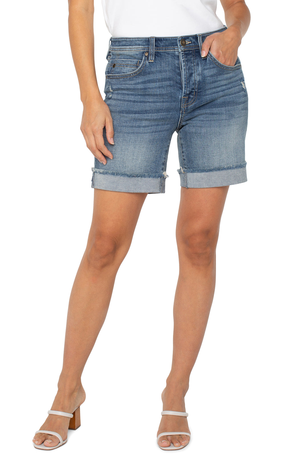 Relaxed jean short - Tru Blue Boutique