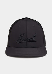 The Normal Brand Script Trucker black hat at Tru Blue Boutique True Blue