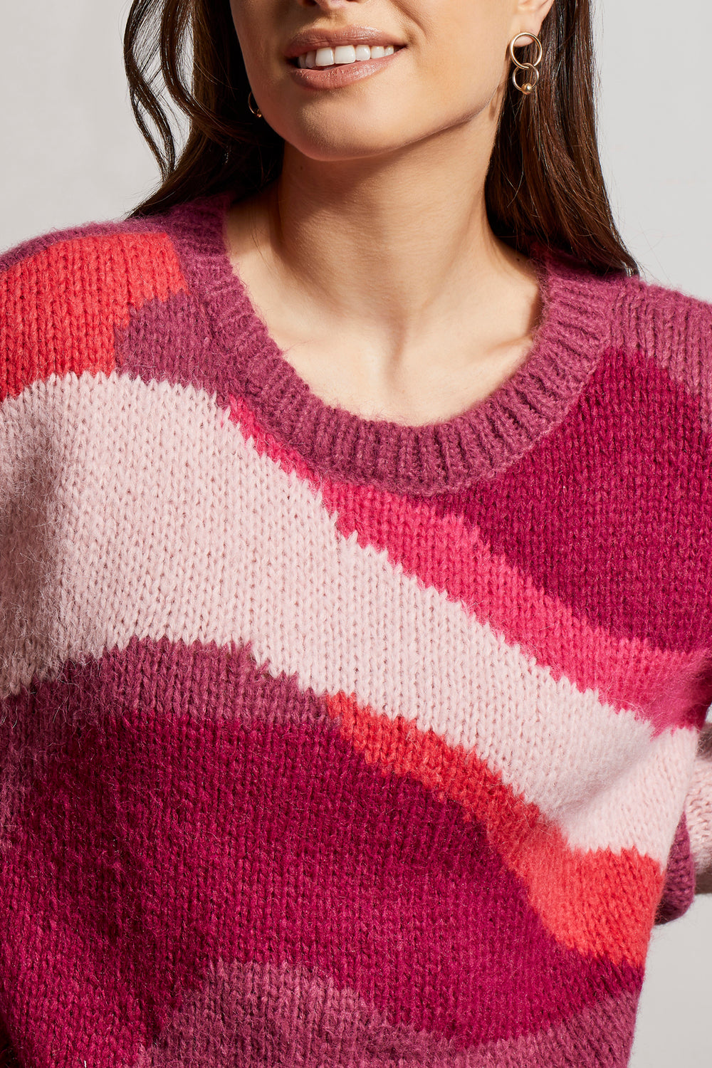 Plum Abstract Sweater