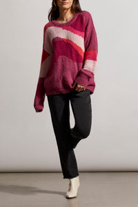 Plum abstract sweater by Tribal at Tru Blue Boutique