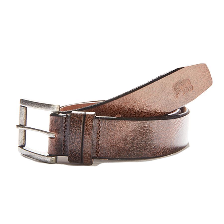Vintage Leather Belt - Tru Blue