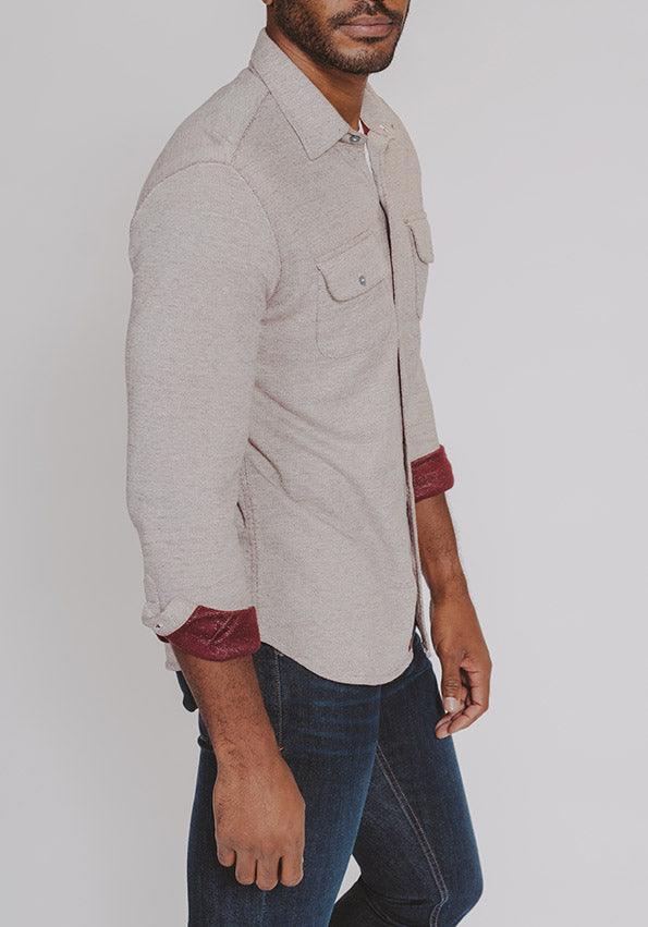  The sophisticated styling of a classic woven shirt meets the comfort of a sweatshirt in our new Textured Knit Shirt.   The Normal Brand