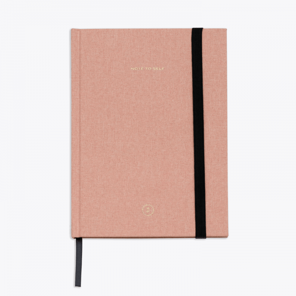 Note To Self Linen Journal - Tru Blue